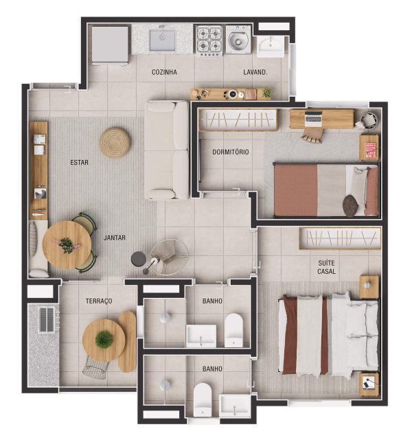 galeria_mansoes_top_life_campinas_santo_antonio_imovel_ (1) - Planta 2 dormitórios (1 suíte) • 49,02m² (final 4)